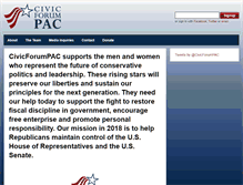 Tablet Screenshot of civicforumpac.com